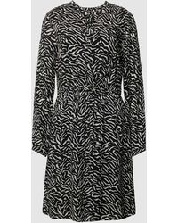comma casual identity - Knielange Jurk Met All-over Motief - Lyst