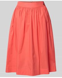 Marc Cain - Knielanger Rock Mit Label-Detail - Lyst