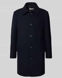 SELECTED - Regular Fit Lange Wollen Jas Met Platte Kraag, Model 'Archive' - Lyst