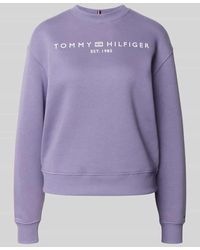 Tommy Hilfiger - Relaxed Fit Sweatshirts aus Baumwoll-Mix - Lyst