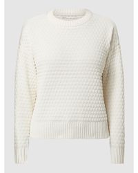 ONLY Pullover mit strukturiertem Muster Modell 'Lerke' - Weiß