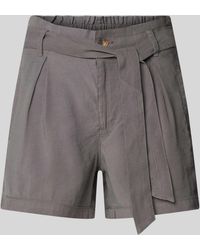 ONLY - Shorts aus Viskose-Mix mit Bindegürtel - Lyst