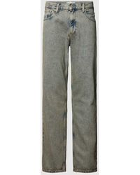 Calvin Klein - Authentic Straight Fit Jeans im Used-Look - Lyst