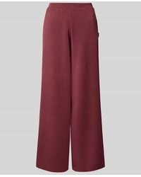 Guess - Wide Leg Stoffhose mit Label-Applikation Modell 'OLYMPE' - Lyst
