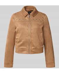 Zero - Jacke in Leder-Optik mit Nietenbesatz - Lyst