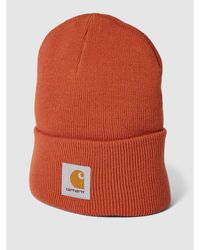 Carhartt WIP Beanie mit Logo-Stitching Modell 'CHASE' - Orange