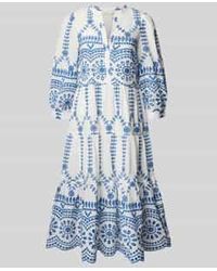 Apricot - Tuniekjurk Met Volantzoom En Ajourwerk - Lyst