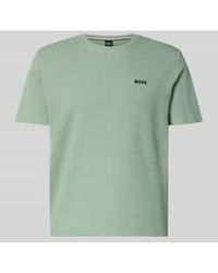 BOSS - Regular Fit T-Shirt Van Katoenmix - Lyst