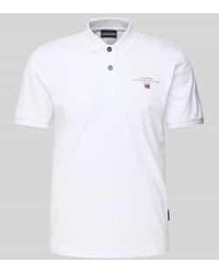 Napapijri - Regular Fit Poloshirt Met Labelstitching - Lyst