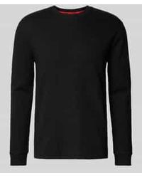 HUGO - Shirt Met Lange Mouwen En Ronde Hals - Lyst