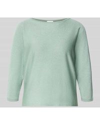 Comma, - Relaxed Fit Pullover aus Viskose-Mix in Strick-Optik - Lyst