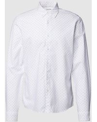Calvin Klein - Slim Fit Business-Hemd mit Label-Stitching Modell 'OXFORD' - Lyst