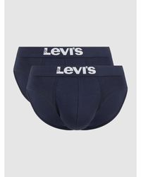 Levi's Slip mit Stretch-Anteil im 2er-Pack - Blau