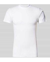Mey - T-Shirt mit geripptem Rundhalsausschnitt Modell 'NOBLESSE' - Lyst