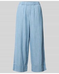 JAKE*S STUDIO WOMAN - Hose aus Lyocell-Baumwoll-Mix mit elastischem Bund - Lyst