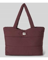 MSCH Copenhagen - Shopper in Stepp-Optik mit Logo-Patch Modell 'Sasja' - Lyst