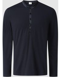 Mey Pyjamabovendeel Met Serafinohals - Blauw