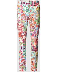 Marc Cain - Slim Fit Stoffhose mit Paisley-Muster - Lyst