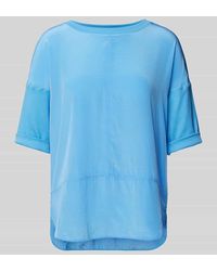Marc Cain - T-Shirt in unifarbenem Design - Lyst