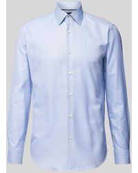 BOSS - Regular Fit Zakelijk Overhemd Met All-over Motief - Lyst