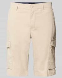 Tommy Hilfiger - Regular Fit Korte Cargobroek Van Een Mix Van Katoen En Elastaan - Lyst