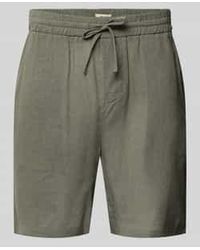 Only & Sons - Regular Fit Korte Broek Van Mix Van Linnen En Viscose Model 'Laurence' - Lyst