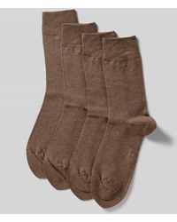 Camano - Socken im unifarbenen Design im 4er-Pack - Lyst