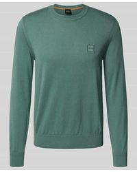 BOSS - Regular Fit Pullover aus Baumwoll-Kaschmir-Mix MODELL 'KANOVANO' - Lyst