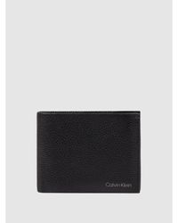 Calvin Klein Portemonnaie aus Leder - RFID-blocking - Schwarz