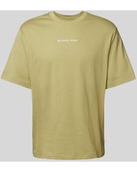 Michael Kors - T-Shirt mit Label-Stitching Modell 'VICTORY' - Lyst