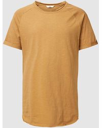 Redefined Rebel - T-Shirt mit geripptem Rundhalsausschnitt Modell 'KAS' - Lyst