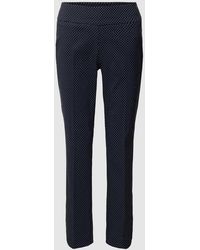 SteHmann - Regular Fit Stoffhose mit Allover-Muster Modell 'Ina' - Lyst