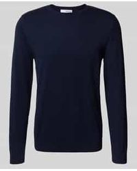 SELECTED - Regular Fit Gebreide Pullover Van Puur Katoen, Model 'Berg' - Lyst