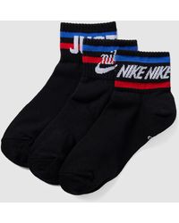 Nike Sokken Met Labeldetails In Een Set Van 3 Paar - Blauw