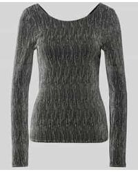 SELECTED - Shirt Met Lange Mouwen En Effectgaren - Lyst