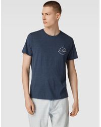 Jack & Jones T-shirt Met Ronde Hals, Model 'ace' - Blauw