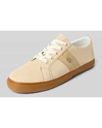 Ralph Lauren - Sneakers Van Leer Met Labelapplicatie, Model 'Janson Ii' - Lyst