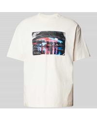 HUGO - T-Shirt mit Motiv-Print Modell 'Dutire' - Lyst
