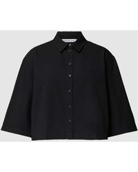 Calvin Klein - Bluse mit rückseitiger Schnürung - Lyst