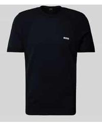 BOSS - T-shirt Met Labelprint - Lyst