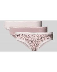 Sloggi - Slip Mit Häkelspitze Modell 'Go Crush' Im 3Er-Pack - Lyst
