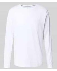 Fynch-Hatton - Shirt Met Lange Mouwen En Logodetail - Lyst