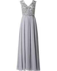 Christian Berg Cocktail Abendkleid mit Pailletten - Blau