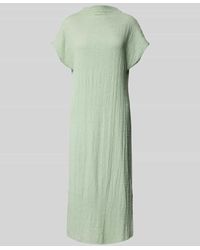 Tom Tailor - Fließendes Midi-Kleid mit Stehkragen - Lyst