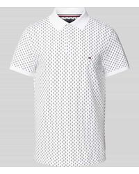 Tommy Hilfiger - Slim Fit Poloshirt mit Label-Stitchings Modell 'FLAG CUFF' - Lyst