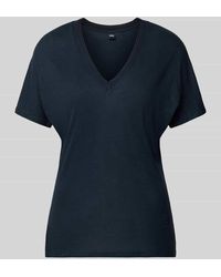 BOSS - Regular Fit T-Shirt aus Viskose-Leinen-Mix Modell 'Eylina' - Lyst