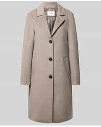 S.oliver - Regular Fit Lange Jas Met Wol - Lyst