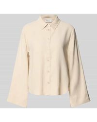 My Essential Wardrobe - Regular Fit Bluse mit durchgehender Knopfleiste Modell 'Cadiz' - Lyst