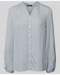 MORE&MORE - Bluse Aus Viskose Mit Tunikakragen - Lyst