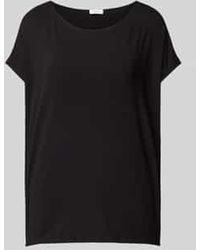 S.oliver - T-Shirt Van Viscosemix Met Ronde Halsuitsnijding - Lyst